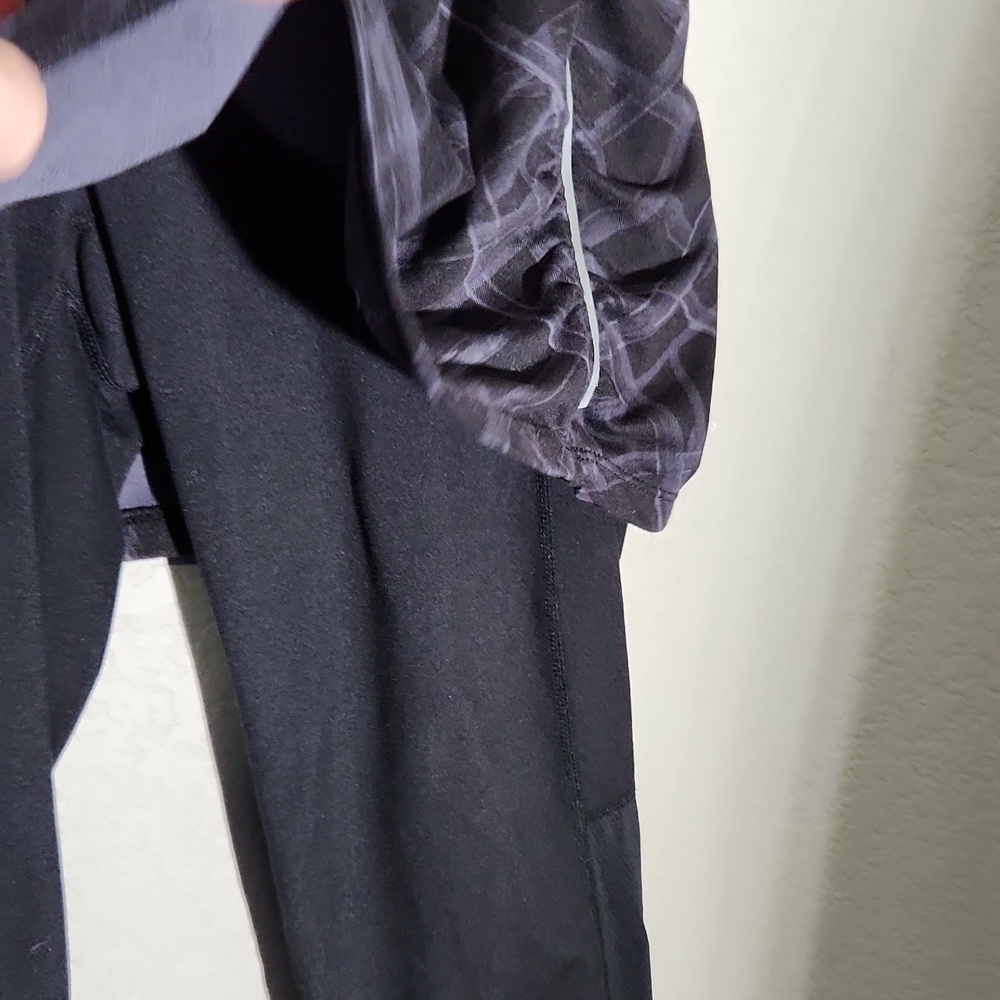 Athleta Skirt Leggings Womens size M Purple Black Athletic - Picture 3 of 12